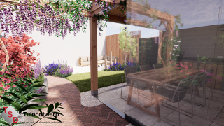 3D Tuinontwerp 100-200 m2 3D Basic 4